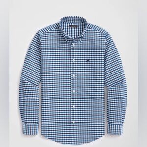 New Brooks Brothers Boys Stretch Cotton Non-Iron  Button Gingham Shirt  Sz M